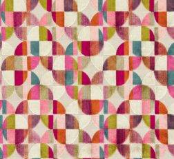 Delaunay Magenta Peacock Tkanina